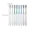 ERINGOGO Hard Bristle Travel Toothbrushes for Men 8pcs Set (2 Packs, 4pcs Each) Large Head Manual Cleaning Wear-Resistant Plastic Toothbrushes for Travel and Daily Oral Care view 2