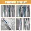 ERINGOGO Hard Bristle Travel Toothbrushes for Men 8pcs Set (2 Packs, 4pcs Each) Large Head Manual Cleaning Wear-Resistant Plastic Toothbrushes for Travel and Daily Oral Care view 3