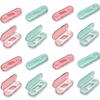 16 pcs Dental Floss Travel Portable Dental Floss Box with Replacement Set, Pink and Green (16) view 1