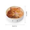 BKXHQMEDF Orange Cat Printed Travel Contact Lens Case,Portable Contact Lens Container Soak Storage Kit With Mirror for Travel Office Daily view 2