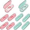 10pcs One Hundred Dental Floss Travel Portable Dental Floss Box with Replacement Set, Pink and Green (10) view 1