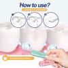 10pcs One Hundred Dental Floss Travel Portable Dental Floss Box with Replacement Set, Pink and Green (10) view 3
