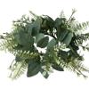 10 Inch Artificial Candle Rings Wreaths with Eucalyptus Leaves Long Lasting Low Maintenance Silk Greenery Garland for Table Centerpieces Candle Holder view 4