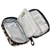 Bolaz Weekly Medicine Pill Organizer Travel Pill Case Box Holder Container Small for Vitamin Supplement-Brow-Black Leopard Print view 2