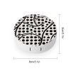 BKXHQMEDF Black And White Cow Print Printed Travel Contact Lens Case,Portable Contact Lens Container Soak Storage Kit With Mirror for Travel Office Daily view 2