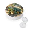 BKXHQMEDF Turtle in The Sun Printed Travel Contact Lens Case,Portable Contact Lens Container Soak Storage Kit With Mirror for Travel Office Daily view 1