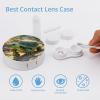 BKXHQMEDF Turtle in The Sun Printed Travel Contact Lens Case,Portable Contact Lens Container Soak Storage Kit With Mirror for Travel Office Daily view 3