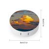 BKXHQMEDF Orange Sky Printed Travel Contact Lens Case,Portable Contact Lens Container Soak Storage Kit With Mirror for Travel Office Daily view 2