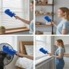 360 Electrostatic Duster Refills with Handles - Reusable Washable Fleece Duster Refills, Microfiber Cleaning Cloth - The Sustainable Choice for a Dust-Free Home (5) view 3
