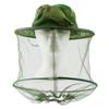 Beekeeper Mask - Beekeeper Hat Veil Mask Anti Bee Mosquito Bug Fly Hat Face Protection Equipment with Net Mesh for Outdoor Fishing Camouflage 2PCS view 3