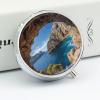 Arch in Mallorca Spain Round Metal Pill Box, 3 Compartments Portable Pill Case Mini Medication Organizer Travel Medication Holder to Hold Vitamins, Medication, Fish Oil view 4
