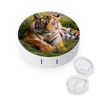 BKXHQMEDF Beast King Printed Travel Contact Lens Case,Portable Contact Lens Container Soak Storage Kit With Mirror for Travel Office Daily