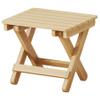 Wooden Shower Bench - Folding Shower Chair 11x8.7x10.2'' Folding Seat with Strong Load Capacity, Easy to Clean & Maintain Portable Wooden Bench for Indoor and Outdoor Use view 1