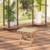 Wooden Shower Bench - Folding Shower Chair 11x8.7x10.2'' Folding Seat with Strong Load Capacity, Easy to Clean & Maintain Portable Wooden Bench for Indoor and Outdoor Use view 2