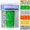 Easter Sprinkles for Cake Decorating, 11Oz Pastel Spring Sprinkles for Cookies with Jimmies, Nonpareils, Egg, Carrot, Sanding Sugar, Cupcake Ice Cream Donuts Baking Toppings view 1