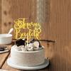 Taurus Baddie Cake Topper Taurus Birthday Party Decoration Big Taurus Energy Cake Decoration Gold Glitter view 4