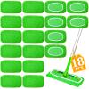18-Pack Reusable Mop Pads Compatible with Swiffer Sweeper Mop - 100% Coral Fleece Washable Refills - Microfiber Dry & Wet Sweeping Cloths for Multi-Surface/Hardwood Floor Cleaning view 1