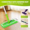 18-Pack Reusable Mop Pads Compatible with Swiffer Sweeper Mop - 100% Coral Fleece Washable Refills - Microfiber Dry & Wet Sweeping Cloths for Multi-Surface/Hardwood Floor Cleaning view 2