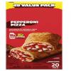 Pepperoni Pizza Sandwiches, Frozen, Premium pepperoni and sauce with reduced-fat mozzarella cheese Garlic buttery crust, 20 ct, 76.5 oz. view 1