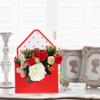 4 Pcs Valentine Envelope Boxes4 Pcs, 2026 New Valentine Envelope Gift Box, Hand Folding Flower Storage Box for Festival Party Decoration (Red) view 4