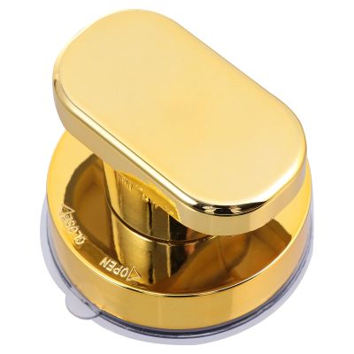 Alipis Strong Suction Grab Handle for Glass Doors Small Gold Suction Cup Safety Hand Rail for Elderly Bathing Support and Mobility Aid