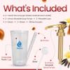 Jimoco Barista Set Torani Caramel Classic & French Vanilla Syrups (25.4 oz Each) with 2 Jimoco Syrup Pumps, Reusable Cups, Straws & Stirrers Coffee, Italian Soda & Cocktail Flavoring Kit view 4