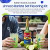 Jimoco Barista Set Torani Lime & Blue Raspberry Syrups (25.4 oz Each) with 2 Jimoco Syrup Pumps, Reusable Cups, Straws & Stirrers Coffee, Italian Soda & Cocktail Flavoring Kit view 4