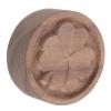 Abaodam Wooden Aromatherapy Diffuser Round Walnut Wood Aroma Diffuser Stand for Home Indoor Essential Oil Diffusing Adornment view 1
