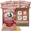 Kindling Power Twists Protein Pretzels - Sugar Cookie | Protein-Packed Snack Bags | Kosher | 7g Protein Per Serving | No Artificial Flavors, Soy-Free | Lunches, Office Snacks, & On-the-Go | 4 Count (6.5oz Bags) view 1