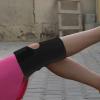 PLAFOPE Adjustable Black Knee Sleeve Thin Breathable Sports Knee Brace for Running Hiking Support Men Women view 3