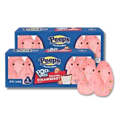 Peeps Marshmallow Chicks - Frosted Strawberry Pop Tart - Pack of 2-5 Count Boxes