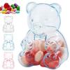 12PCS Cute Bear Shaped Candy Boxes, Large Bear Containers Clear Plastic, Reusable Holiday Candy Gift Box, for Tree Dcor, Candys, Crafts & Party Favors for Valentine's Day, Gifts & Party Decor view 2