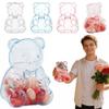 12PCS Cute Bear Shaped Candy Boxes, Large Bear Containers Clear Plastic, Reusable Holiday Candy Gift Box, for Tree Dcor, Candys, Crafts & Party Favors for Valentine's Day, Gifts & Party Decor view 3