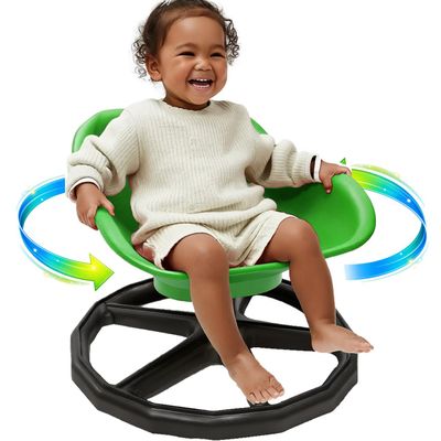 Spinning Chair for Autistic Kids with Back Support, Sensory Swivel Chair for Kids with ADHD Autism, 360 Rotating Spin Chair for Toddlers, Comfortable Sensory Chair for Home School Classroom