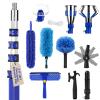 26FT Light Bulb Changer for High Ceilings with 5-20FT Heavy Duty Extension Pole,High Ceiling Fan Duster Extendable Reusable Cobweb,Feather,Window Cleaning Squeegee Kit for Home & House,Interior Roof view 1