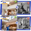 26FT Light Bulb Changer for High Ceilings with 5-20FT Heavy Duty Extension Pole,High Ceiling Fan Duster Extendable Reusable Cobweb,Feather,Window Cleaning Squeegee Kit for Home & House,Interior Roof view 4