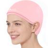 Atsuwell Large Cold Cap for Chemotherapy, Chemo Cooling Cap for Head Discomfort and Stress, Reusable Chemo Head Ice Pack for Women and Men, Pink view 1