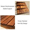 Sidewalk Ramp, Threshold Ramp, Multiple Reinforcements, High Load-Bearing Capacity, Suitable for Wheelchairs, Strollers and Trolleys(90 x 50 x 10 cm/35 x 20 x 4 in) view 3