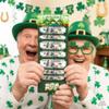 Web Launcher String Shooters St. Patrick's Day Money Holder-10 Slot Cash Envelope Card for Easter, Birthday, Graduation | Creative Gift for Teens, Kids, Adults, Men & Women (Green, 1Pcs) view 4