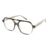 AOOLIA Oversized Aviator Reading Glasses for Women Men, Spring Hinge Cool Square Frame Blue Light Blocking Eyeglasses Reader (Grey, 3, x) view 2