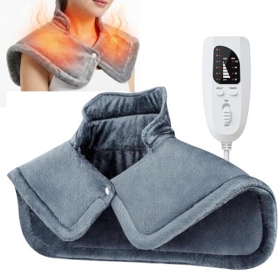 Heating Pad - 6 Heat & 4 Timer Electric Wrap for Deep Muscle Relief in Neck, Shoulder, Back | Machine Washable & Reusable(Style-1,SN-L)