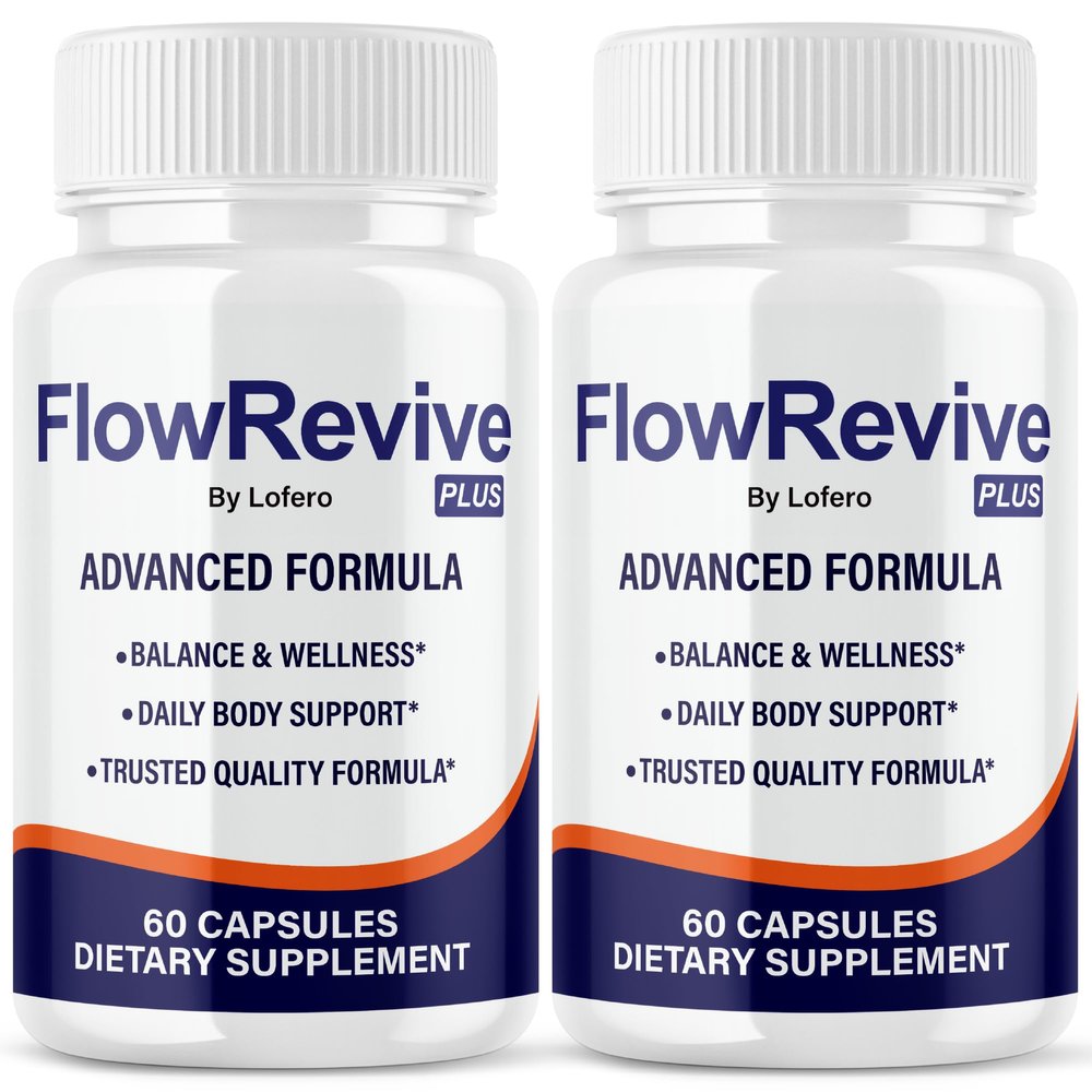 (2 Pack) Flow Revive Capsules, FlowRevive Pills Advanced Premium Prostate Supplement Health Support Formula Vitamins for Men Urinary Function, Comfort, Flow & Balance All Natural Ingredients (120 ct)