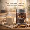 BIOMIX HEALTH & BEAUTY Keto Coffee, Natural MCT Instant Coffee with Grass Fed Butter, Medium Chain Triglycerides, Organic Ghee,10.58oz, 30 Servings with 10 Functional Mushrooms Chaga, Reishi, Shiitake, Lion's Mane, Vegan, Gluten-Free, No Added Sugar, view 3