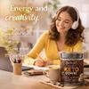 BIOMIX HEALTH & BEAUTY Keto Coffee, Natural MCT Instant Coffee with Grass Fed Butter, Medium Chain Triglycerides, Organic Ghee,10.58oz, 30 Servings with 10 Functional Mushrooms Chaga, Reishi, Shiitake, Lion's Mane, Vegan, Gluten-Free, No Added Sugar, view 4