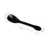 30 Pieces Plastic Caviar Spoons, Small Disposable Dessert Spoons for Sampling, Tasting, Ice Cream Cup, Party Supplies (30, Black) view 3