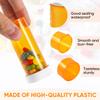 SenseYo 16 Pack Empty Plastic Medicine Pill Bottles Case Organizers with Child Resistant Cap 6/8/13/16 Dram Small and Large Prescription Medicine Containers Vials Dispenser Push Down and Turn view 3