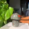 115g African Dragon Stone Mushroom Sculpture | Hand-Carved Dragon Blood Jasper for Courage & Grounding | Raw Crystal Figurine for Altar & Sacred Space | Unique Mineral Art & Spiritual Totem view 1