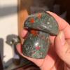 115g African Dragon Stone Mushroom Sculpture | Hand-Carved Dragon Blood Jasper for Courage & Grounding | Raw Crystal Figurine for Altar & Sacred Space | Unique Mineral Art & Spiritual Totem view 2