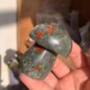 115g African Dragon Stone Mushroom Sculpture | Hand-Carved Dragon Blood Jasper for Courage & Grounding | Raw Crystal Figurine for Altar & Sacred Space | Unique Mineral Art & Spiritual Totem view 3