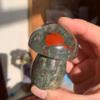 115g African Dragon Stone Mushroom Sculpture | Hand-Carved Dragon Blood Jasper for Courage & Grounding | Raw Crystal Figurine for Altar & Sacred Space | Unique Mineral Art & Spiritual Totem view 4